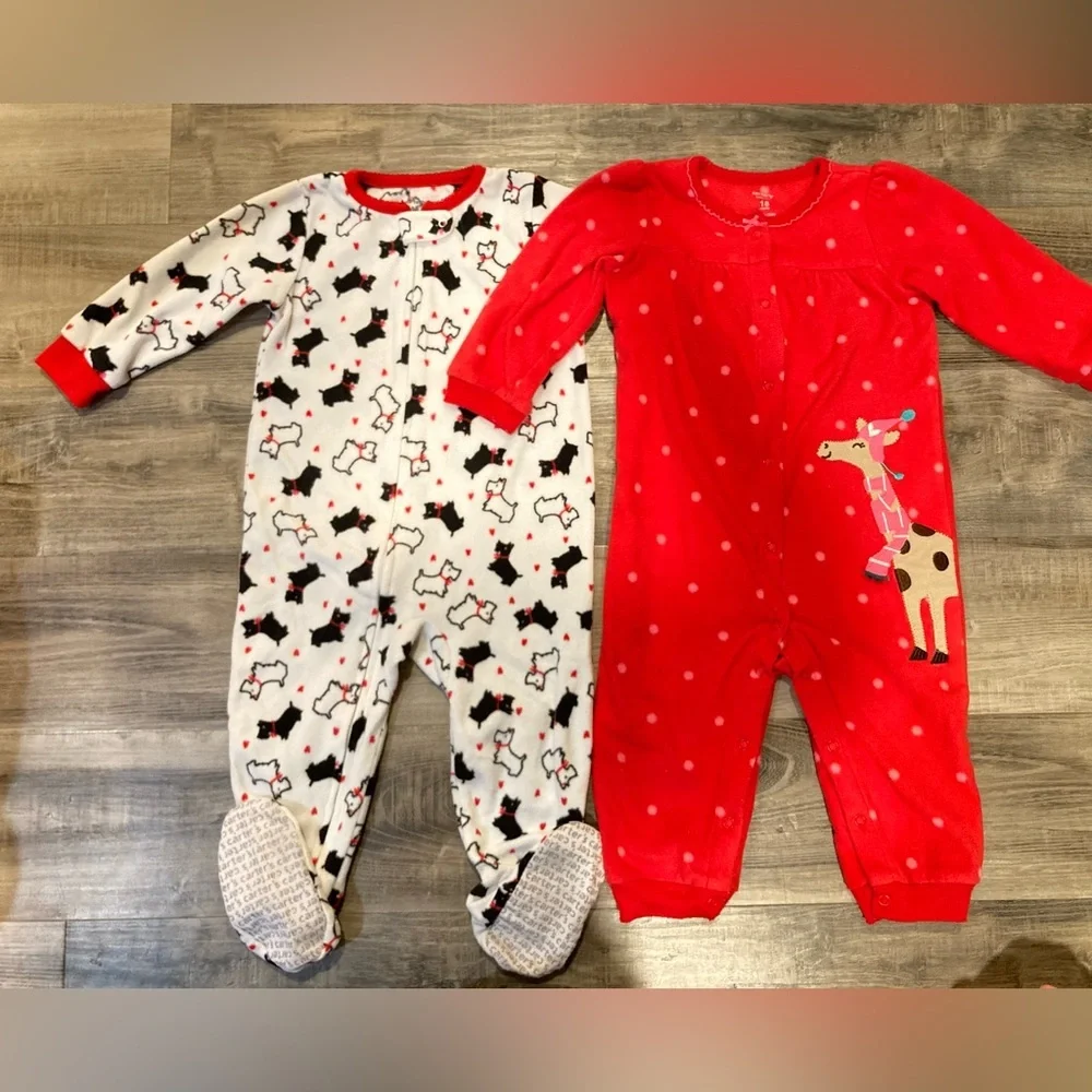 Carter's fleece pajama sleepers